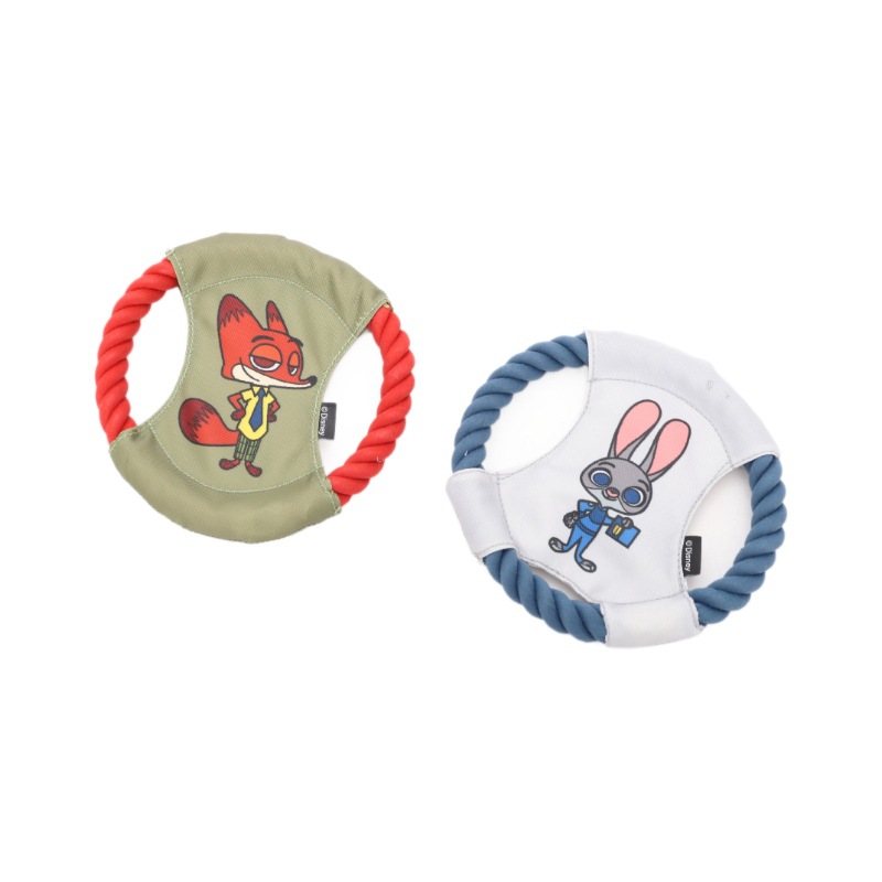 Disney Mad Animal City serie de juguetes para perros mascotas Frisbee cordas perros molares interactivos juguetes al aire libre
