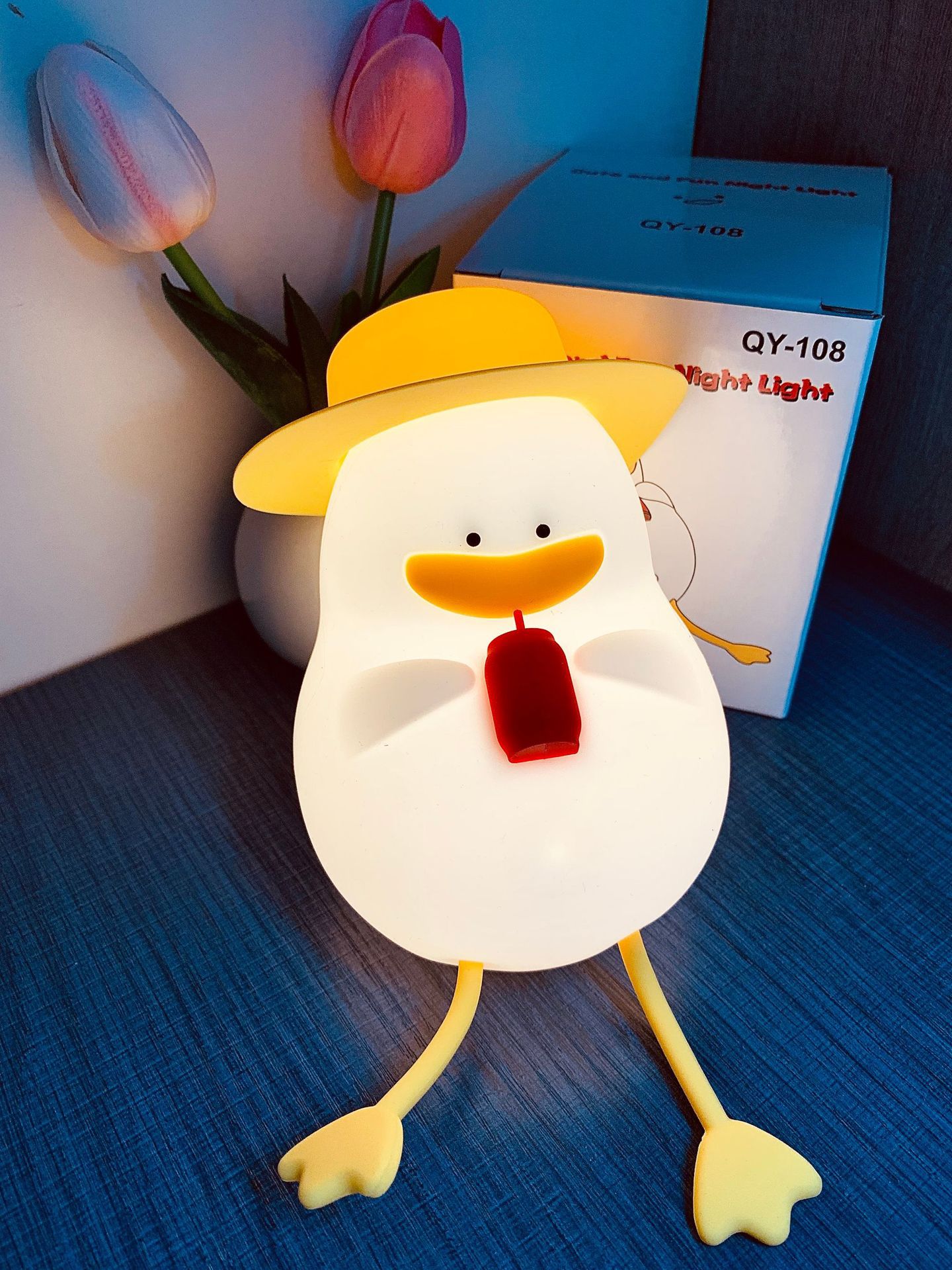 Conductor creativo de luz nocturna ambiente de sueño luz suave lámpara de mesa de tostada dormitorio iluminación de cabezal de cama temporización con lámpara de sueño