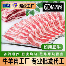 如康火锅食材雪花肥牛卷涮火锅牛肉清真寿喜锅餐饮商用批发羊肉卷