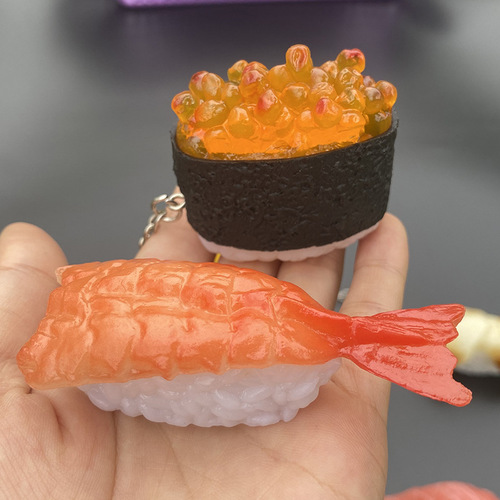 Simulated sushi model cross-border fake rice balls salmon Japanese cuisine simulated food ornaments decorative props