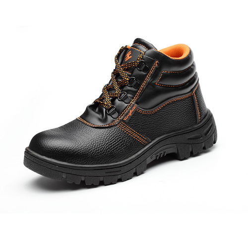 Manufacturer's labor protection shoes men's high-top anti-smash and puncture-proof protective shoes construction site safety shoes rubber sole work shoes