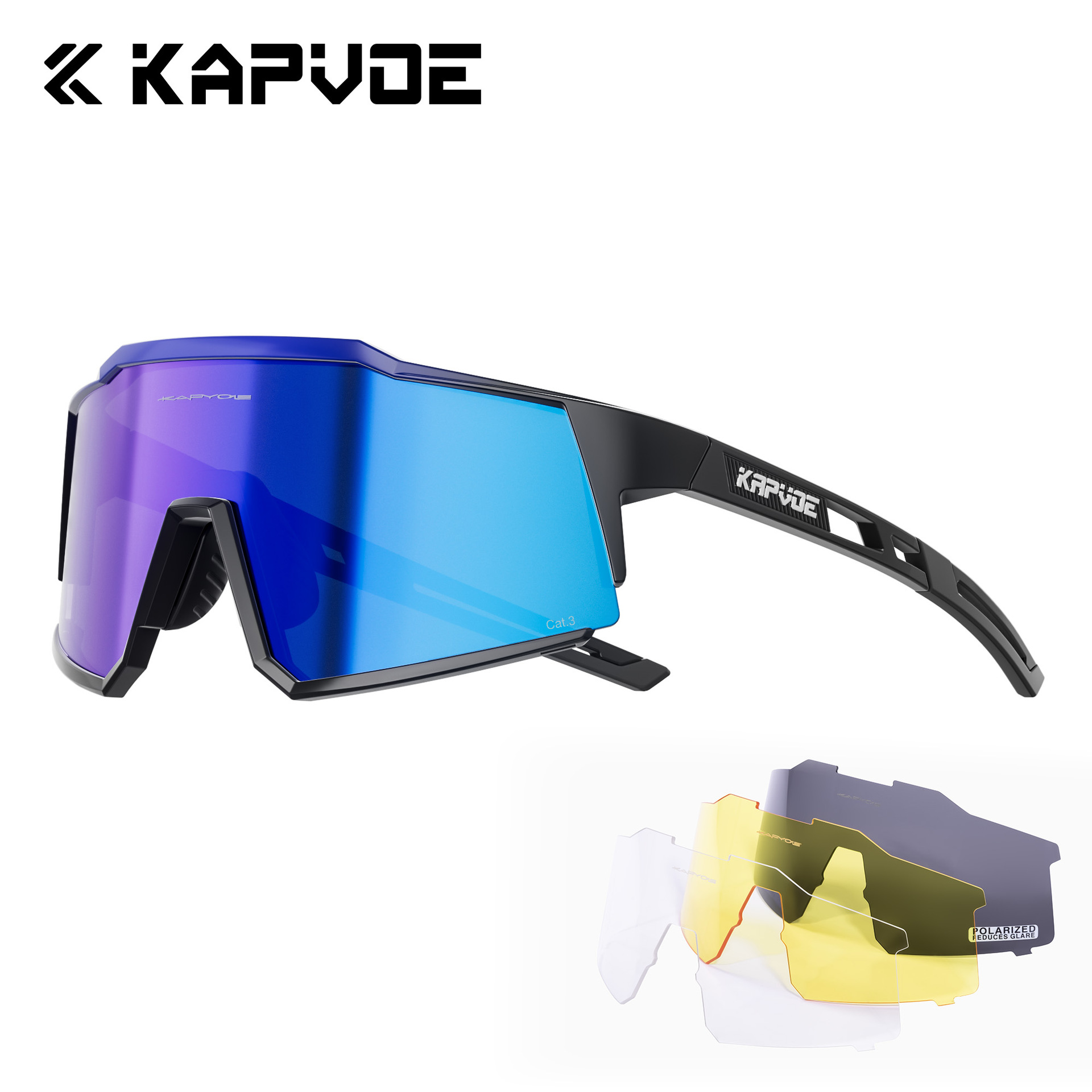 Gafas de Ciclismo Deportivas de TR90 Polarizadas a Prueba de Viento para Ciclismo