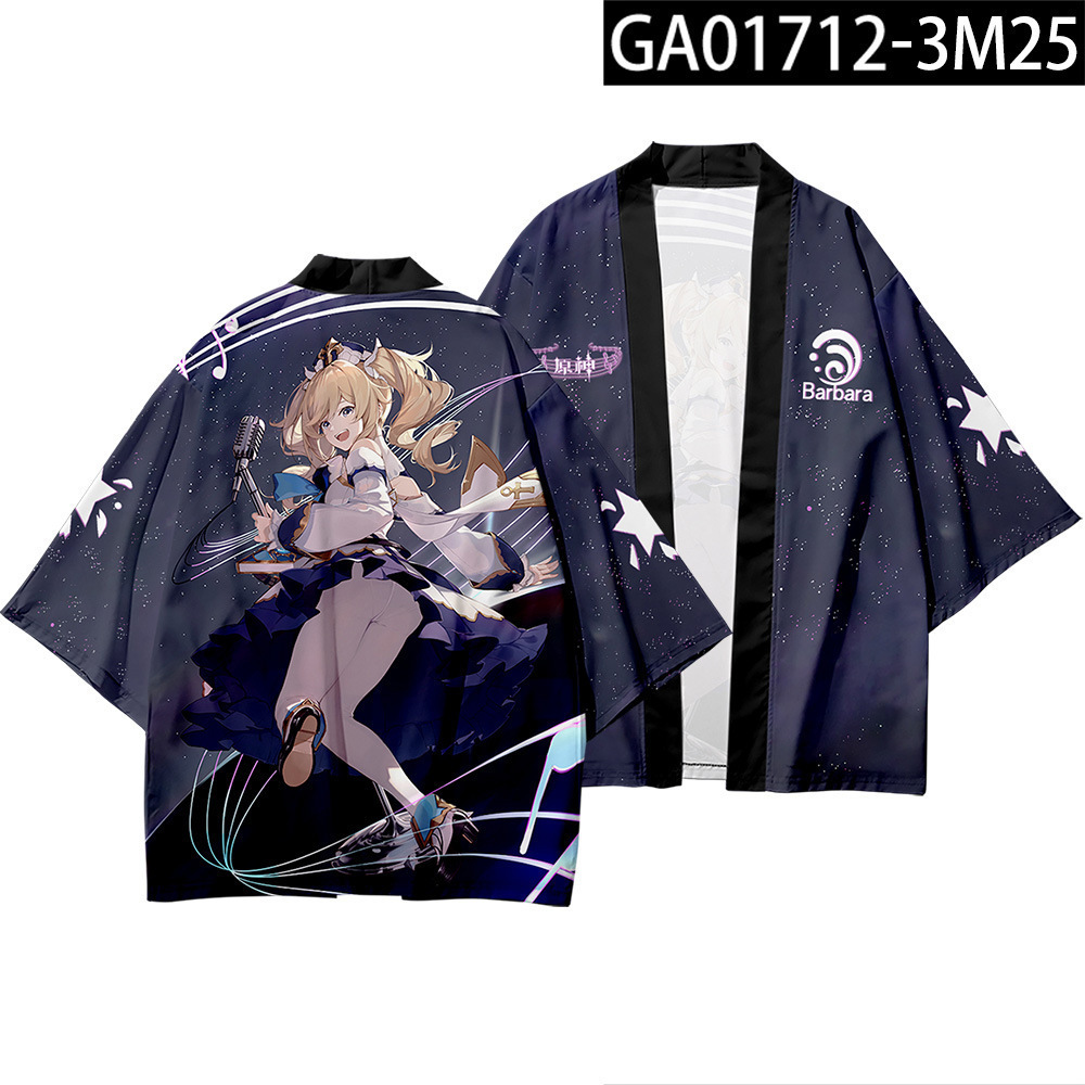 2024 verano anime cosplay dios original Genshin capa Riyue Keli cardigan kimono capa image 8