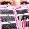 30 rows + glue + golden feather tweezers + brush