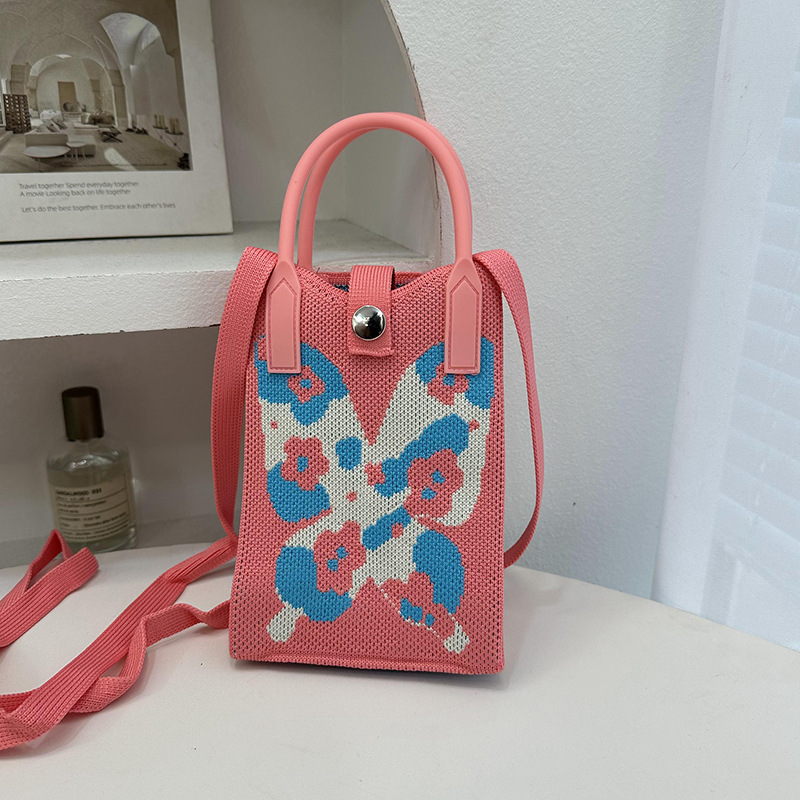 Bolso de teléfono móvil de punto versión coreana del bolso de mensajero de la serie primavera