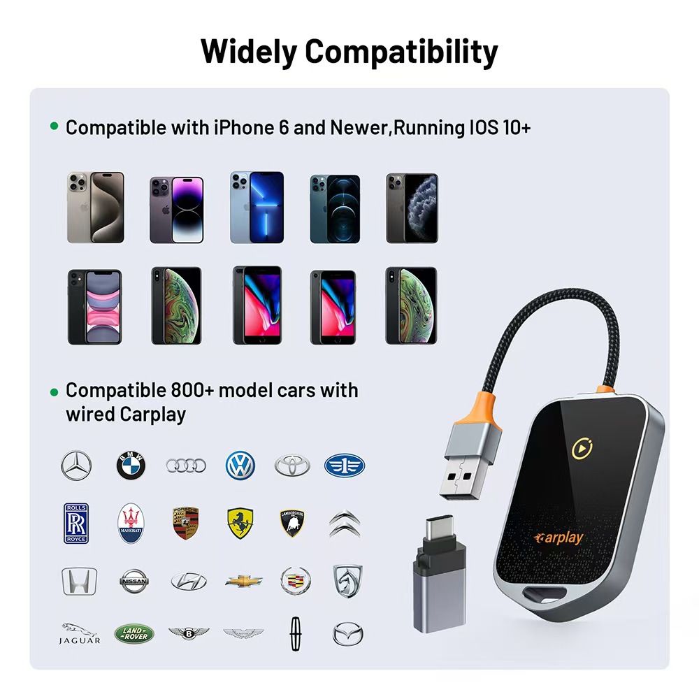 Original Car Wired-To-Wireless Carplay-K81 Smart Box Car-Machine Interconnection Navigation Wifi6 Bluetooth 5.0