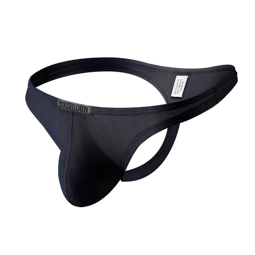 Men's underwear sexy U-convex sports fitness running low-waist seamless cool breathable thong T-pants 533