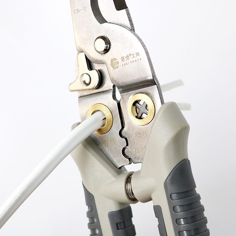 Pelacables multifuncional, cortador de cable puntiagudo especial de acero inoxidable para alicates eléctricos, División de línea de fibra óptica, corte de línea, prensado de línea, nuevo