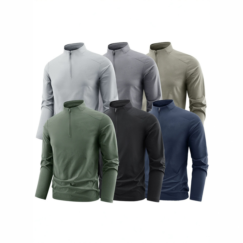 2026 New Men's Half-Turtleneck Ice Silk Long-Sleeved Shirt, Casual and Versatile Sun Protection Breathable Sports Top 2026 New Men's Half-Turtleneck Ice Silk Long-Sleeved Shirt, Casual and Versatile Sun Protection Breathable Sports Top