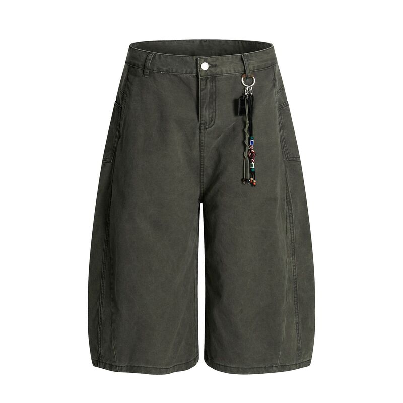 L806 American Summer High-End Versatile Street Fashion Simple Workwear Design Men's Loose Three-Point Casual Shorts