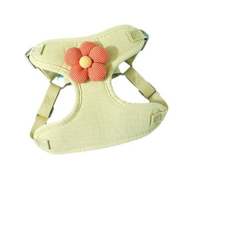 Pet vest traction rope dog cartoon three-dimensional accessories Teddy dog ​​walking rope cat back to prevent breaking away when going out