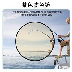 Fishing with a float, pole, and reel, magnifying glass, fish-finding glasses, myopia, distant scenery, fish pond, fishing glasses, telescope for fishing.