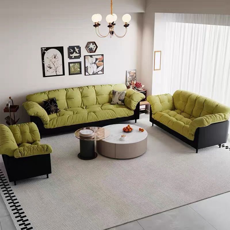 布艺沙发客厅复古新款小户型现代简约双人出租房卧室直排懒人沙发