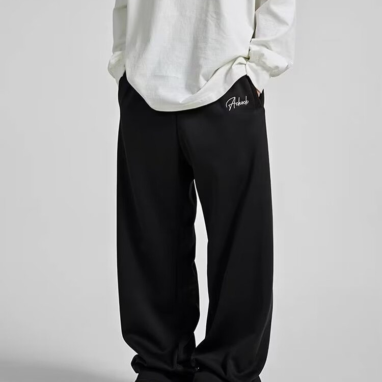 Herren Jogginghose aus Waffelstrick, gerades Bein, lässige Loungehose, weich, atmungsaktiv, bequem_voghion.com