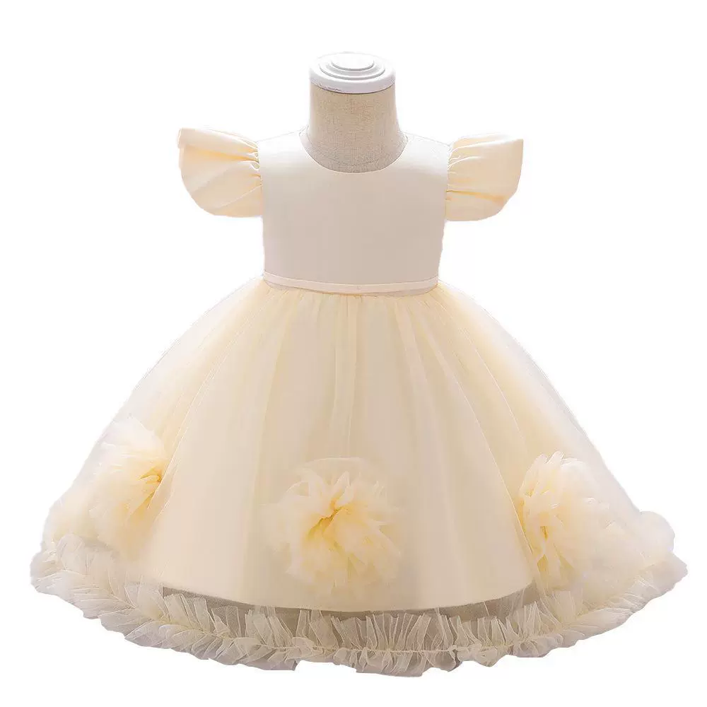 Evening dress, girl's skirt, small princess costume, European style, tulle, Birthday gift