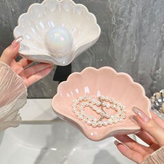 家庭用排水石鹸箱、実用的なプラスチックシェルパンチフリーソープディッシュ、クリエイティブな収納ボックス、軽くて豪華なシェルソープボックス