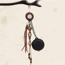 新款手工编织复古民族风钥匙扣包包挂件手作小众裤链配饰挂绳个性