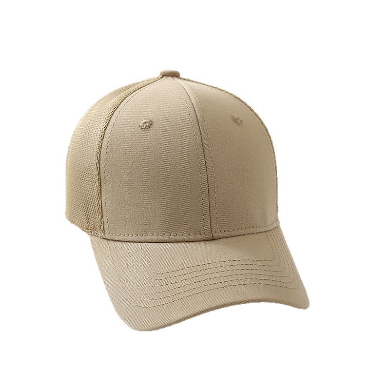 Sombreros para niños, sombreros para el sol, gorras de primavera y otoño, gorras de béisbol coreanas para padres e hijos, gorras de media malla con protector solar de moda para hombres