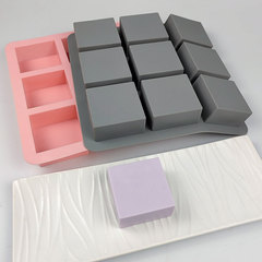 現物シリコン石けん手作り石けんろうそく滴糊diyケーキ焙煎ツール九穴正方形シリコン金型