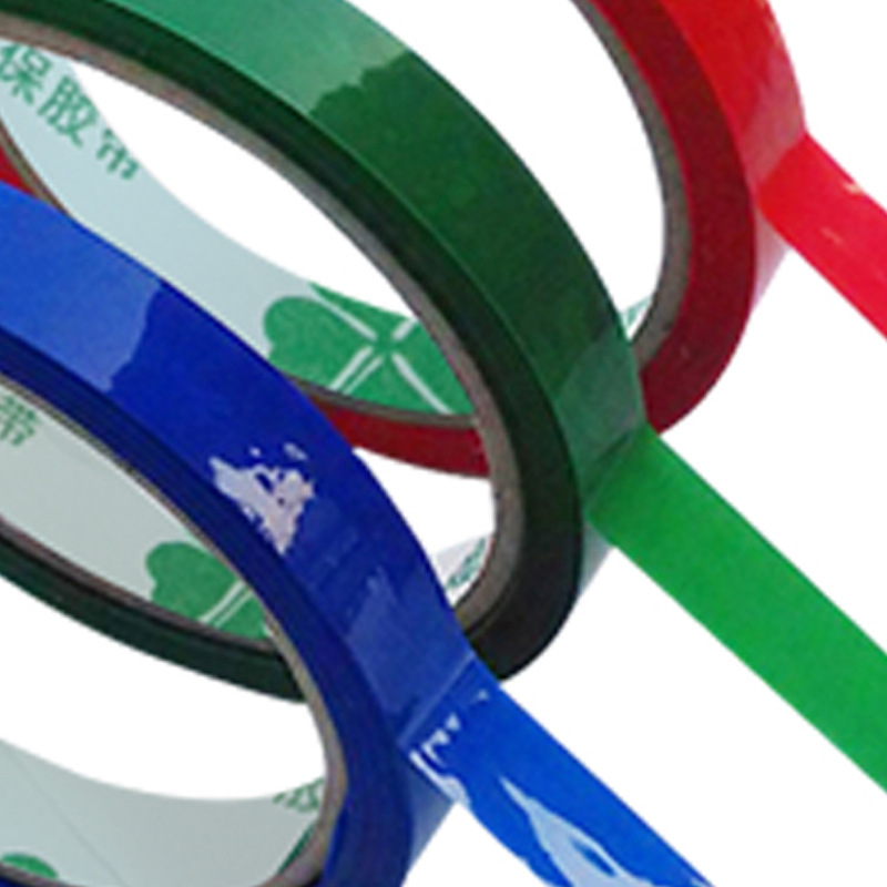 Cinta de embalaje de tamaño pequeño delgado y estrecho caja entera cinta de encuadernación de frutas y verduras al por mayor supermercado cinta de encuadernación de color fresco