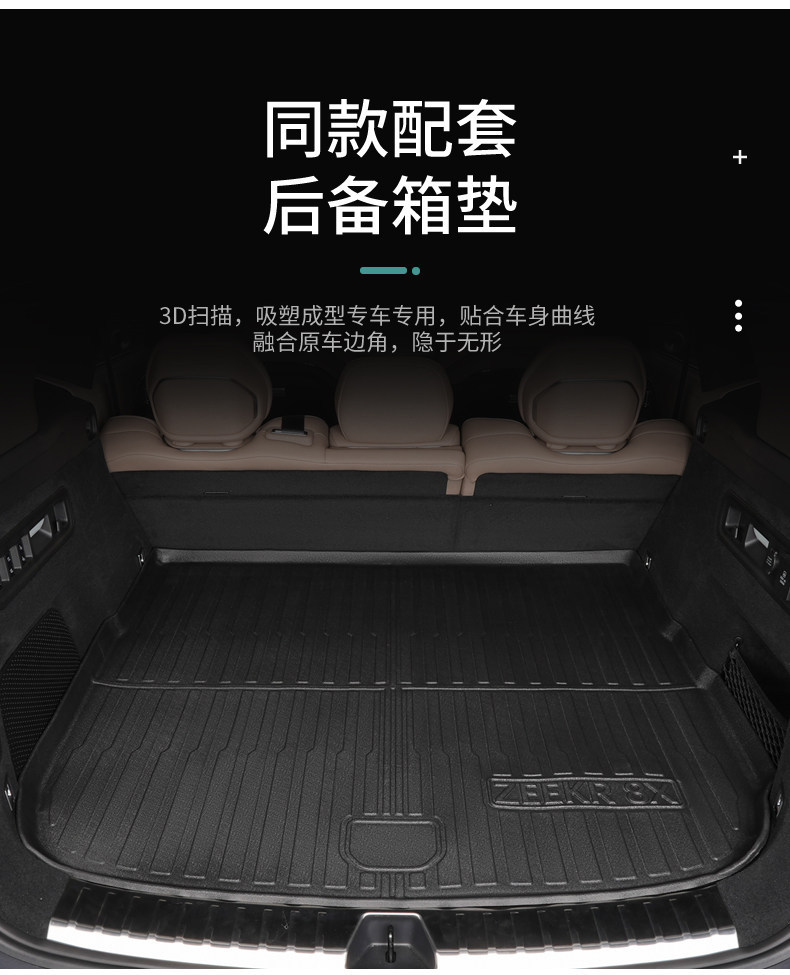 Special ZEEKR 8X full-coverage 26-model hybrid modified 6-seater max TPE car floor mats with threshold protection