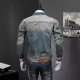 Denim Jacket Men's 2024 New Youth Handsome Top Fashion Simple Loose Casual Jacket Denim Jacket Autumn and Winter
