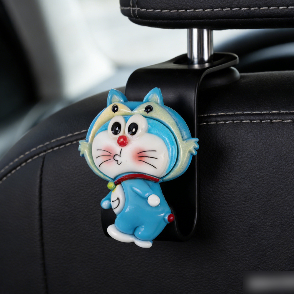 Gancho trasero del automóvil Gancho del respaldo del asiento multifuncional Gancho del automóvil del automóvil Gancho pequeño del automóvil Gancho del asiento de dibujos animados