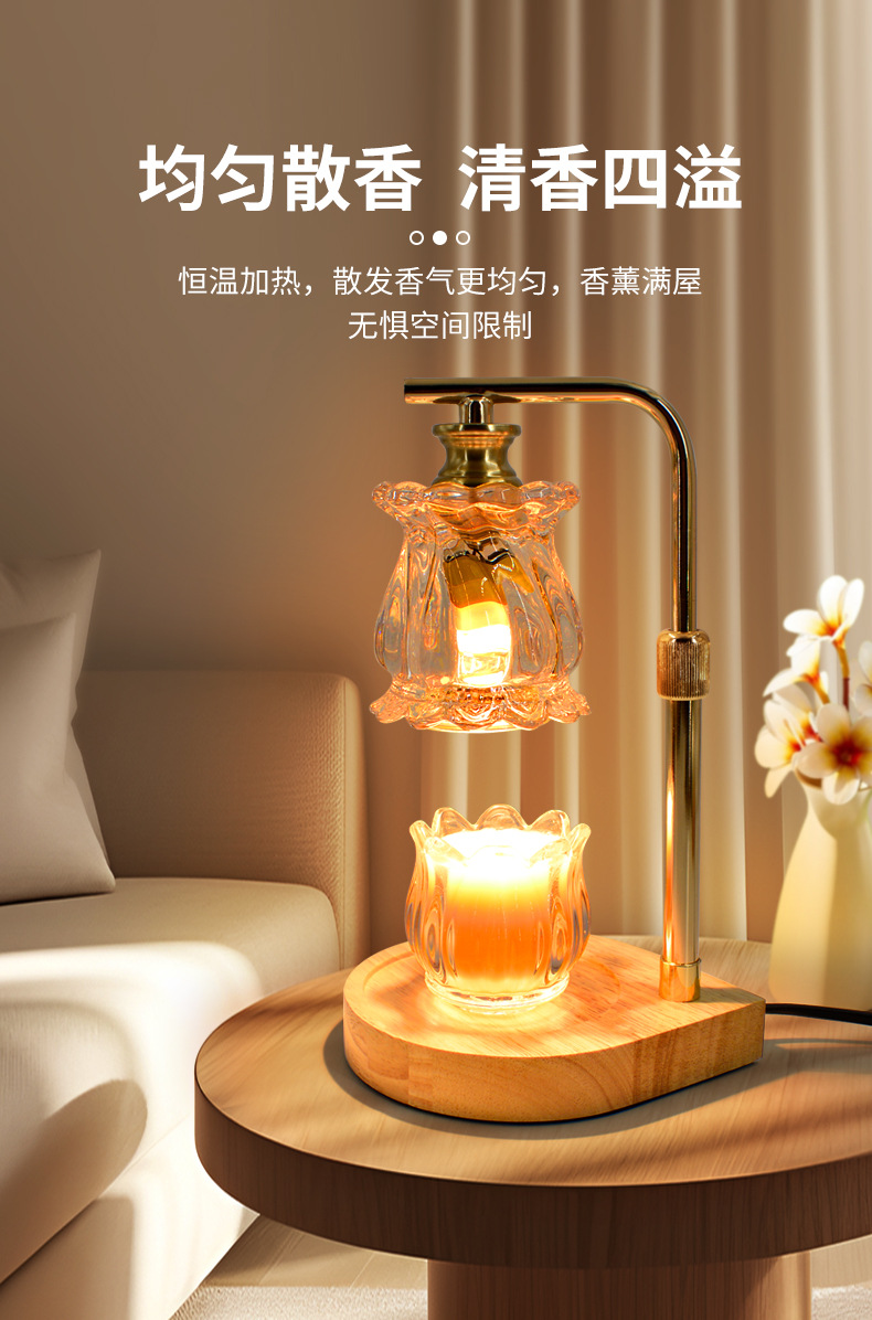 融蜡灯 跨境 香熏灯 卧室床头照蜡烛浪漫可定时调光蜡烛灯氛围灯-阿里巴巴