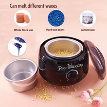 WAX100脱毛热蜡机小蜡疗机 迷你型蜡疗机 双内胆手护美容融蜡机