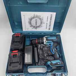 外贸爆销款13mm无刷多功能冲击破冰锂电电钻