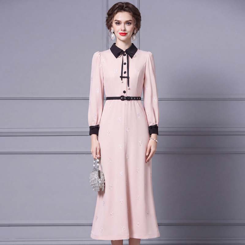 Zhili Designer Exquisite Dress for Formal Occasions, Pink Long-Sleeved Bodycon Mermaid Dress, New Fall 2026 Collection Zhili Designer Exquisite Dress for Formal Occasions, Pink Long-Sleeved Bodycon Mermaid Dress, New Fall 2026 Collection