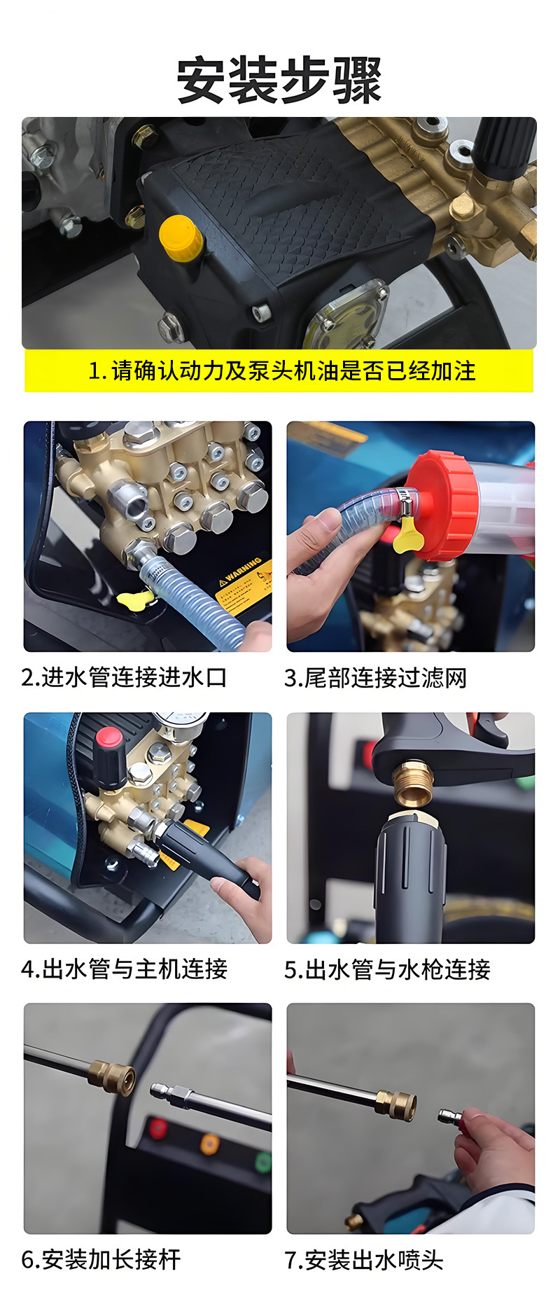 Diesel-Powered Cleaning Machine, Powerful Road Washing Machine, Diesel Version Car Wash Machine Suitable for Livestock and Municipal Road Cleaning