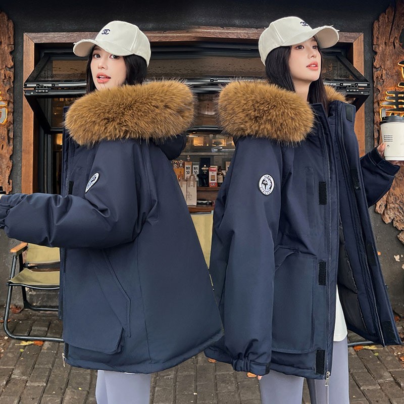 冬季新款女加厚保暖休闲羽绒棉服耐磨时尚百搭防寒舒适|undefined