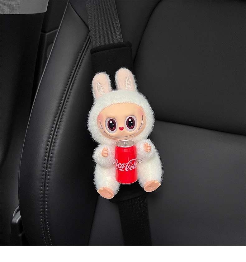 A Pair of Car Seat Belt Shoulder Protectors, Protective Covers for Couples, Creative, Cute and High-End Decorations