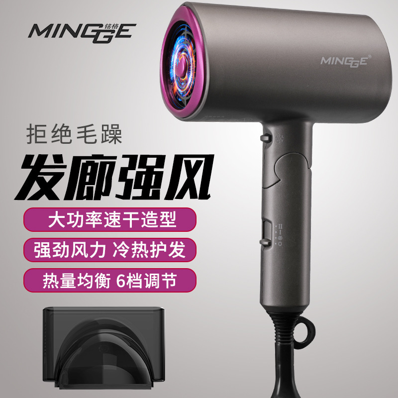 Cross-Border Temu Amazon Hair Dryer Portable Hot and Cold Air Dryer Household High-Power High-Wind Hair Dryer