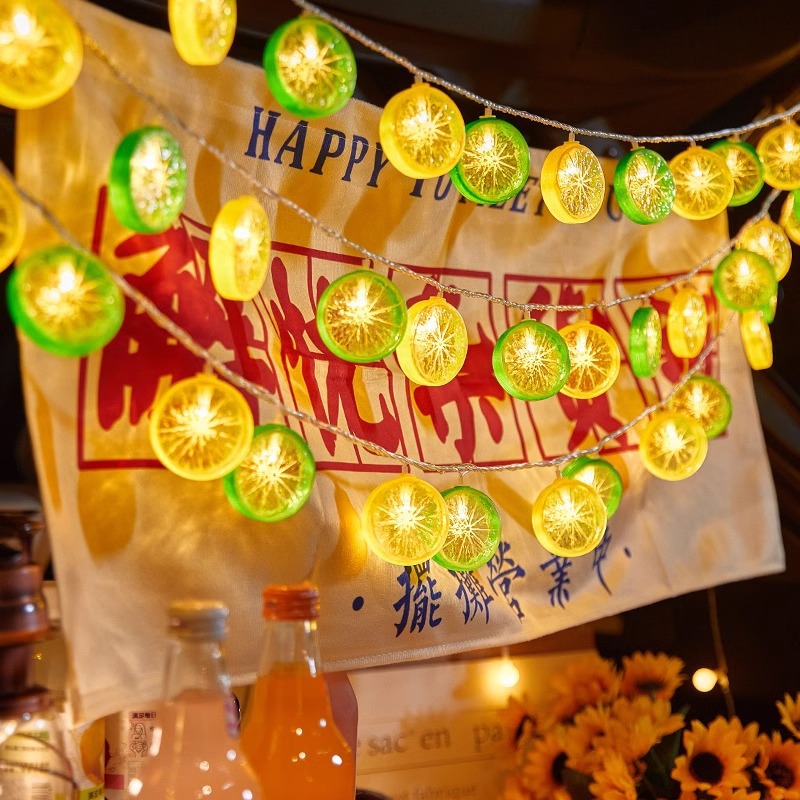 Linternas pequeñas, puestos de mercado nocturno, luces ambientales, puestos de noche, langosta, puestos de barbacoa, luces decorativas USB para baterías