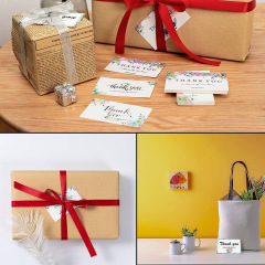 50張/包 賀卡感謝卡、紙卡感謝您的訂單感謝賀卡小型企業感謝卡