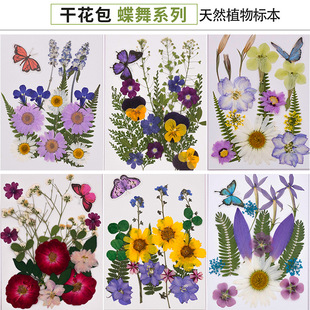 Dried flower embossing material bag DIY hand-made flower bookmark photo frame plant specimen photo manual face makeup cross-border