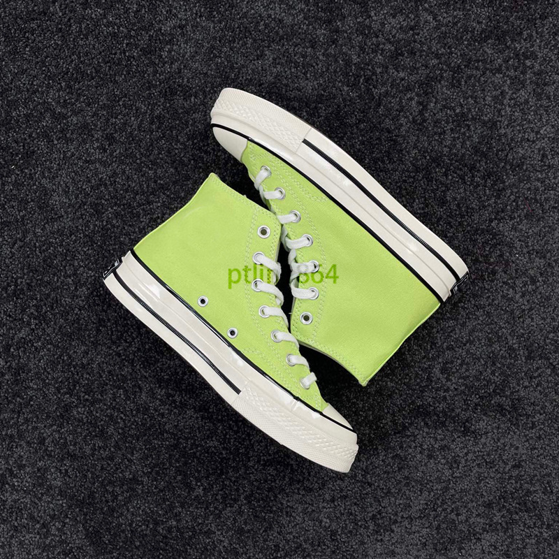 Auténticos zapatos de hombre Meiqi Converse aj 1970s zapatos de mujer zapatos de lona zapatos altos cremosos azules vulcanizados originales puros image 31