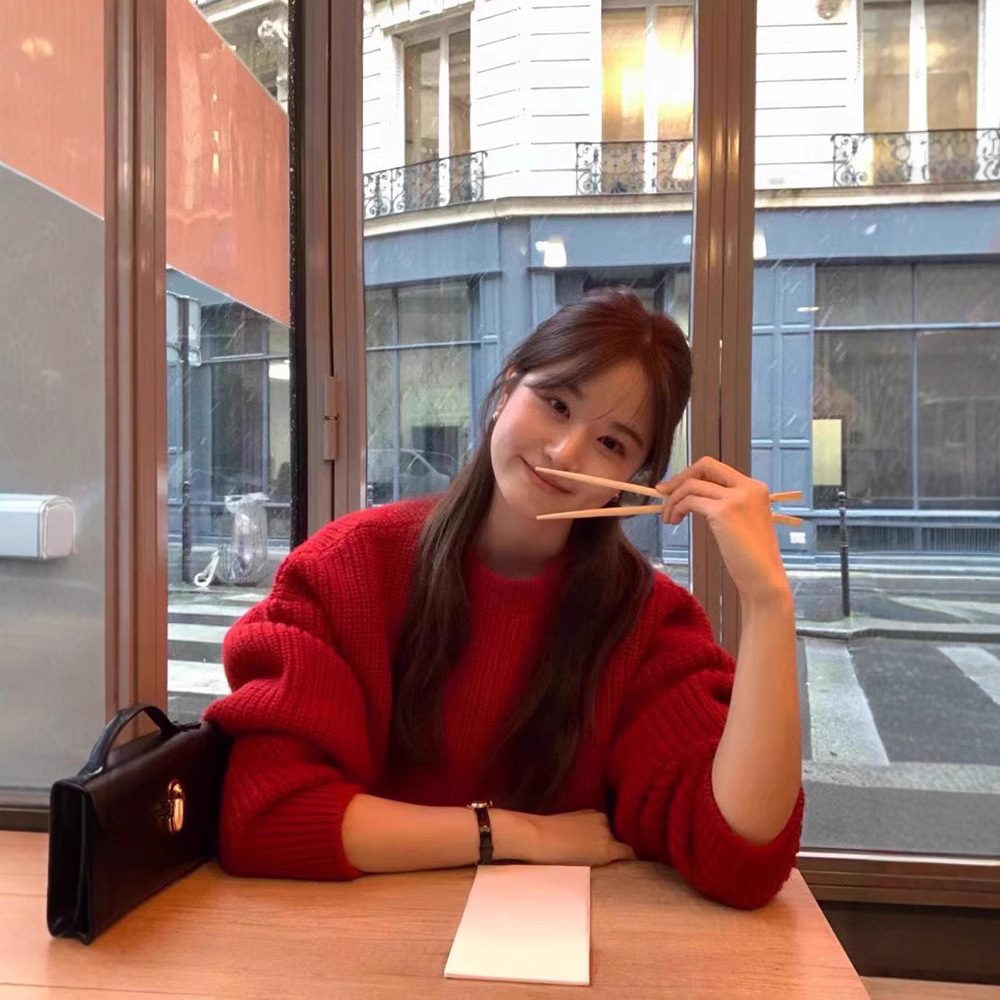 在庫あり 無地 丸首 プルオーバー 長袖セーター 秋冬 レディース 韓国風 ゆったり インス風 ウールニット セーターoun*e