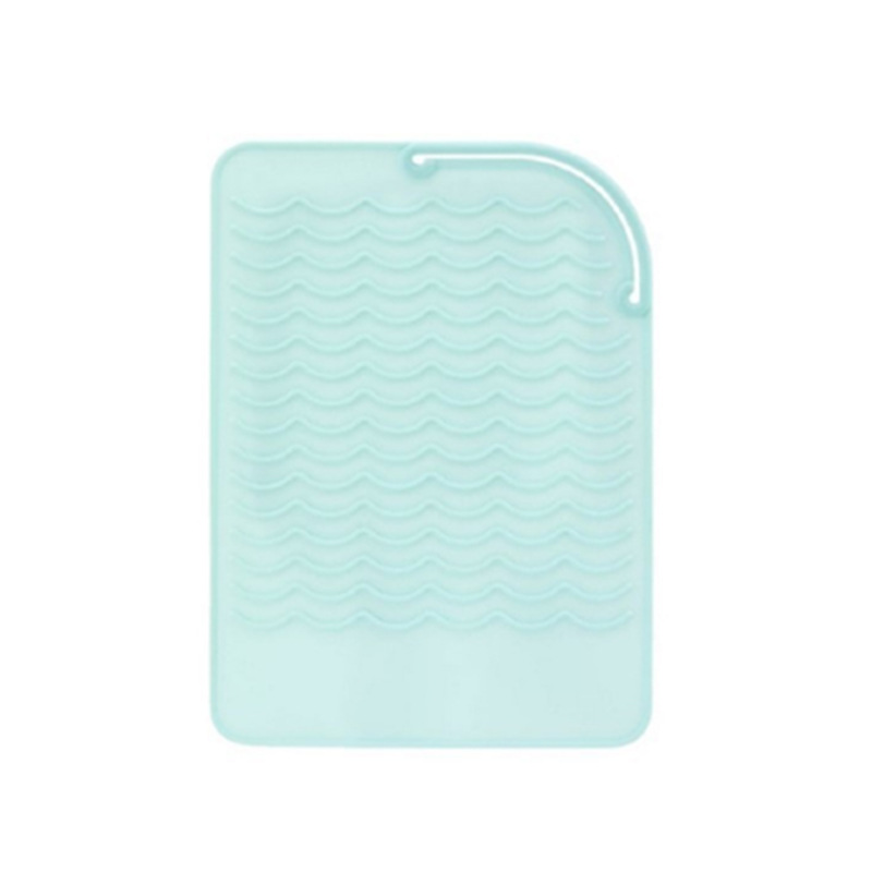 Rizador de pelo plancha de pelo perm stick almohadilla de aislamiento de silicona gran rollo perm almacenamiento antideslizante almohadilla de silicona