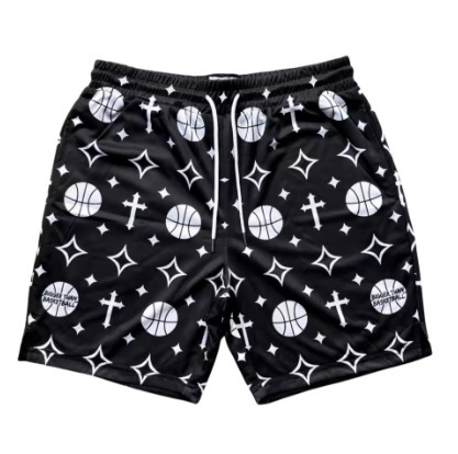 Cross-border men's basketball sports mesh shorts with pockets, summer quick-dry soft swim shorts, motorcycle shorts Cross-border men's basketball sports mesh shorts with pockets, summer quick-dry soft swim shorts, motorcycle shorts