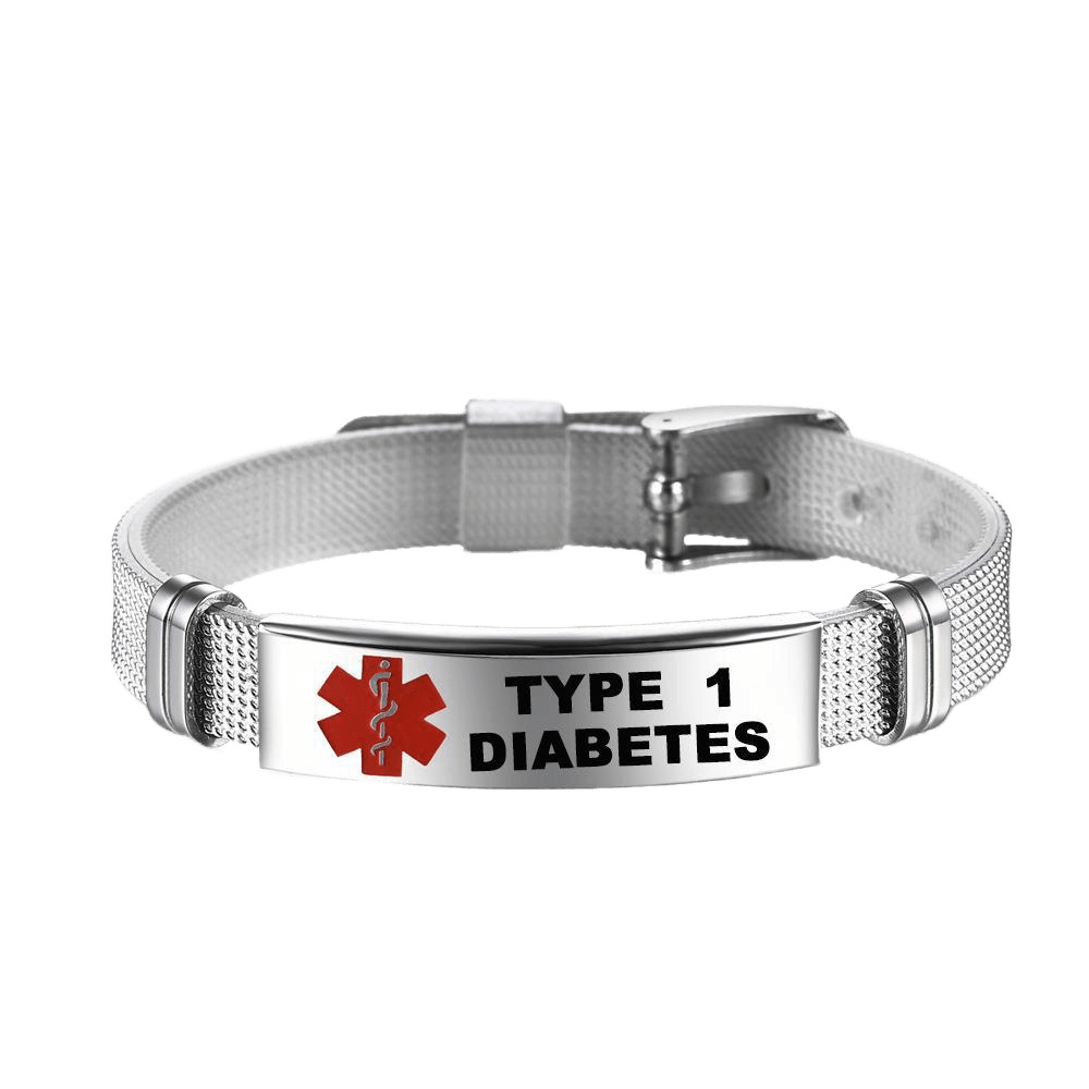 Amazon transfronterizo type2 diabetes pulsera de advertencia reloj pulsera ajustable