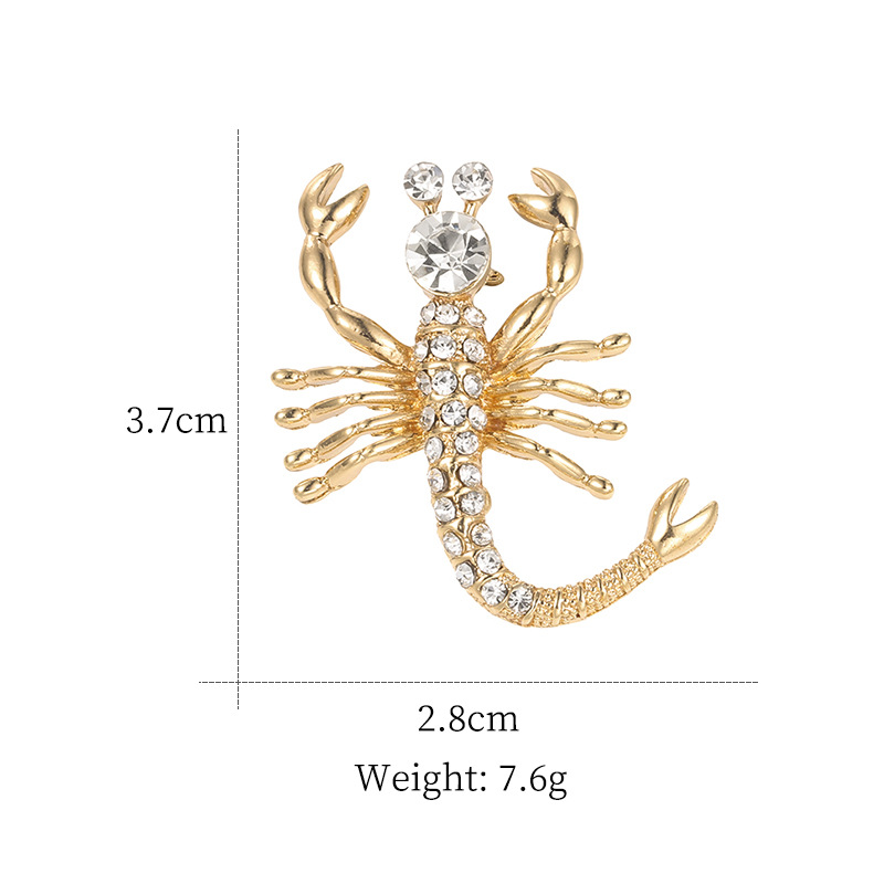 Animal Pattern Simple Style Pin Animal Alloy Inlay Rhinestones Pearl Unisex Brooches