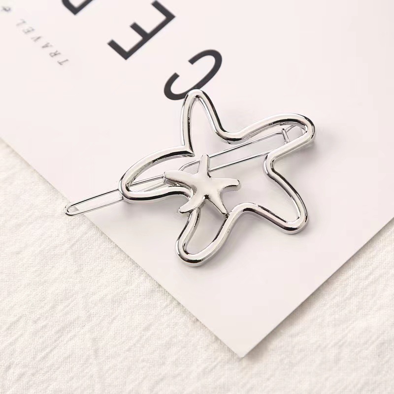 Simple Style Geometric Moon Bow Knot Alloy Plating Hair Clip display picture 4