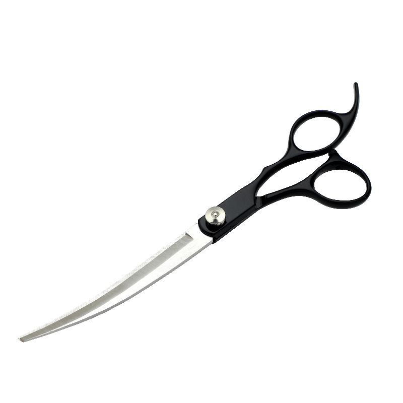 Tijeras de belleza para mascotas directas de fábrica tijeras de corte de pelo de perro tijeras planas profesionales tijeras curvas Teddy corte de pelo tijeras de belleza traje