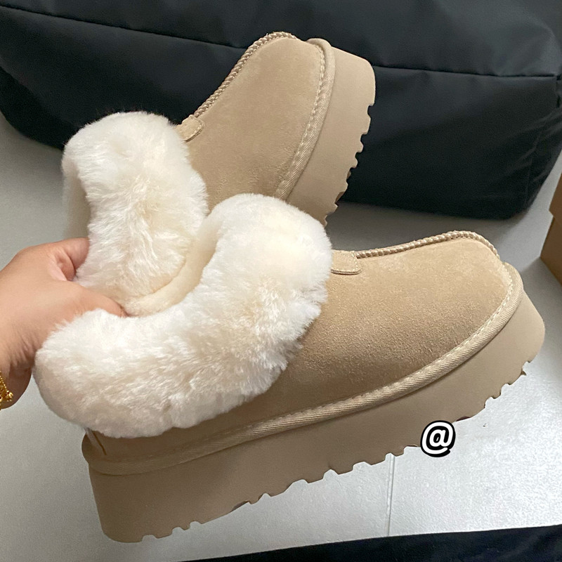 Bottes de neige à semelles épaisses pour femmes, modèle 2026, bottes basses chaudes et épaisses en coton doublées de peau de mouton, nouveau style hivernal U,G,G_voghion.com