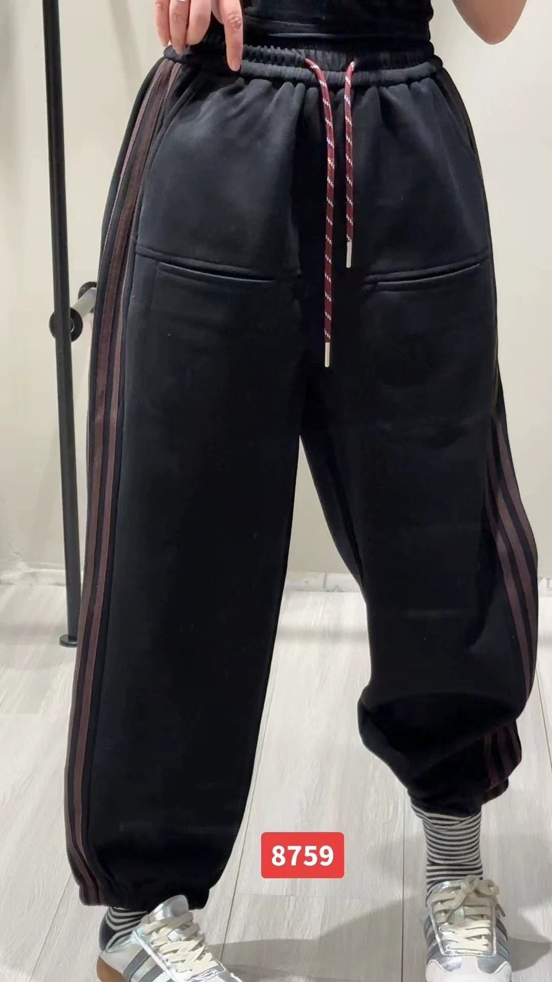 Spring fashionable trousers, Korean style, elastic waist