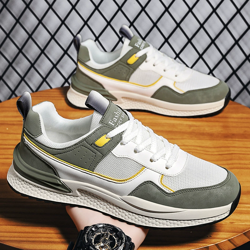 Summer fashionable sports shoes, breathable casual footwear, for import, plus size, Korean style, for running