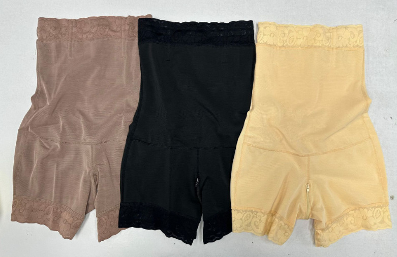 Pantalones de modelado de vientre de cintura alta europeos y americanos pantalones de conformación de cuerpo pantalones de levantamiento de cadera de contracción de vientre pantalones de encaje cremallera corsé Honda ropa interior de una pieza